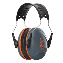 Abafadores ajustáveis ​​Sonis Compact - Cinza/Laranja (32 dB)