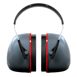 Sonis 3 Adjustable Ear Defenders - Grey/Red (37 dB)