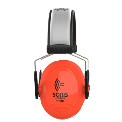 Abafadores ajustáveis ​​Sonis Compact  visibilidade extra - Laranja Vivo (32 dB)