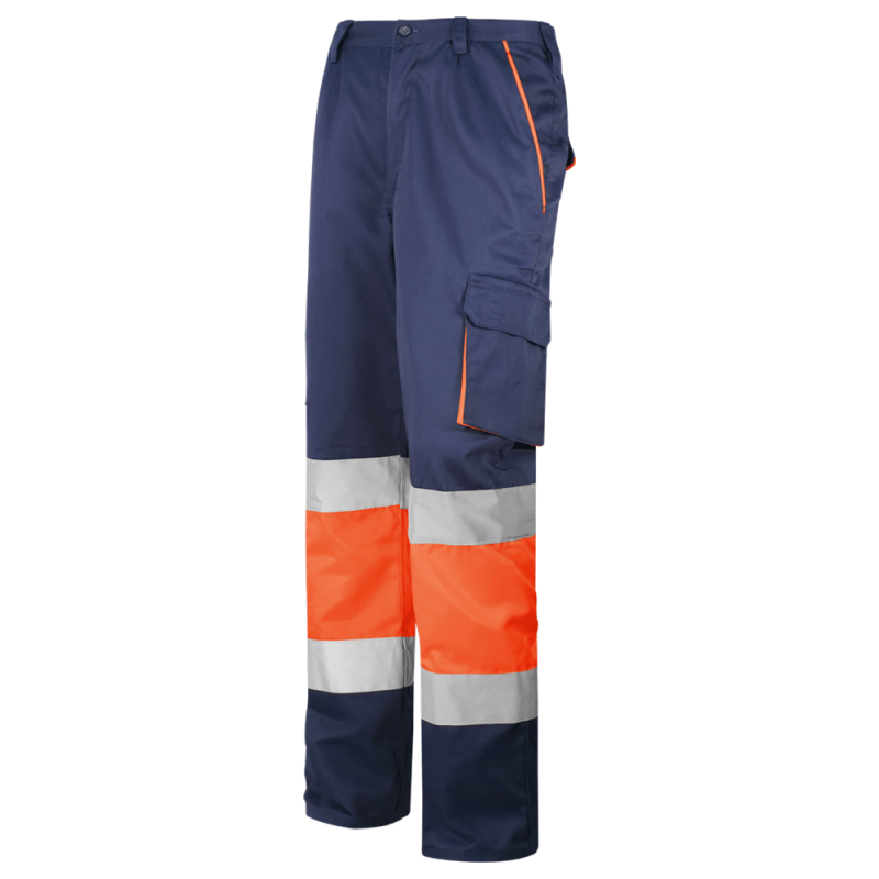 High-visibility multi-pocket trousers