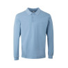 Long-sleeved polo shirt, 100% cotton - HOBART