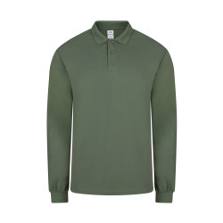 Long-sleeved polo shirt, 100% cotton - HOBART