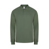 Long-sleeved polo shirt, 100% cotton - HOBART
