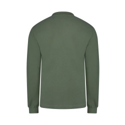 Long-sleeved polo shirt, 100% cotton - HOBART