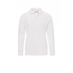 Long-sleeved polo shirt, 100% cotton - Florence