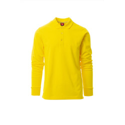 Long-sleeved polo shirt, 100% cotton - Florence