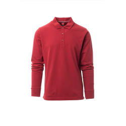 Long-sleeved polo shirt, 100% cotton - Florence