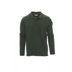 Long-sleeved polo shirt, 100% cotton - Florence