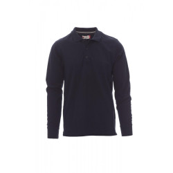 Long-sleeved polo shirt, 100% cotton - Florence