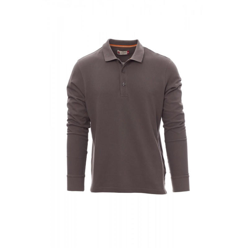 Long-sleeved polo shirt, 100% cotton - Florence