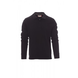 Long-sleeved polo shirt, 100% cotton - Florence