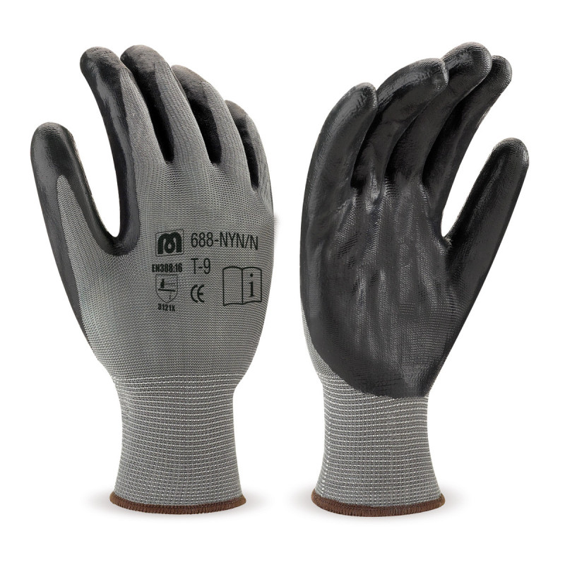 Polyester and Nitrile Glove - 688NYN