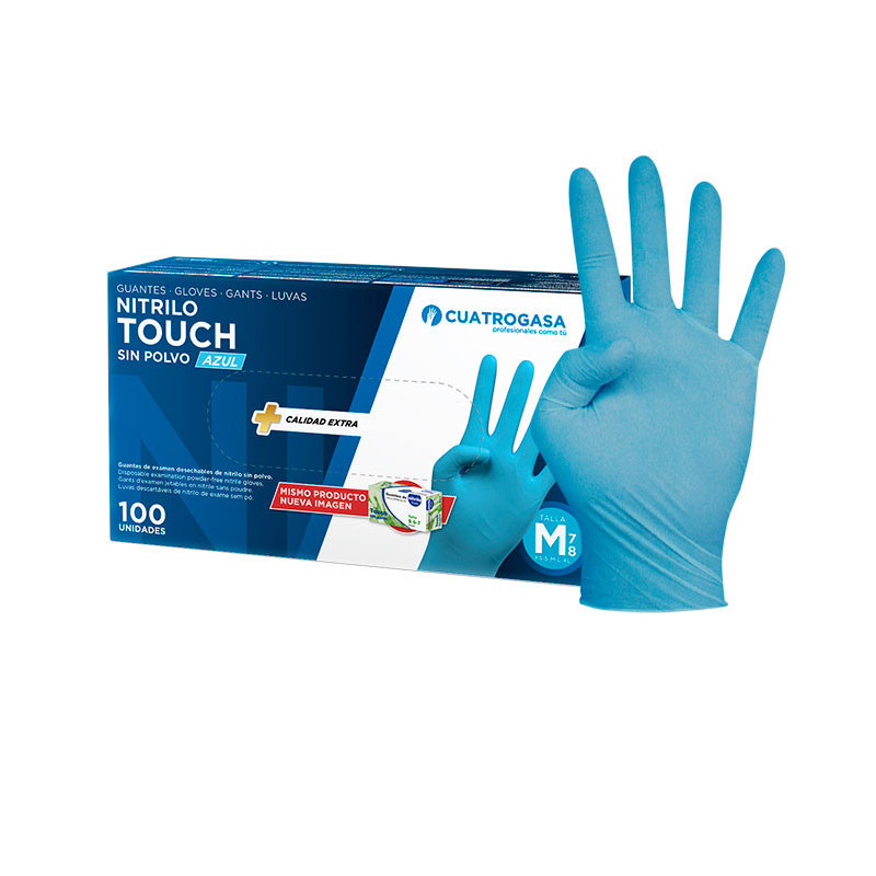 Luvas Nitrilo Touch Azul