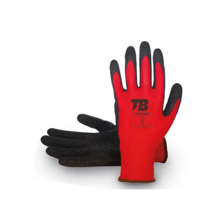 Polyester mechanic's glove with latex coating - 320P
