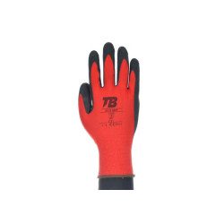 Polyester mechanic's glove with latex coating - 320P