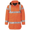 High-visibility fire-retardant rain jacket - Bizflame S774