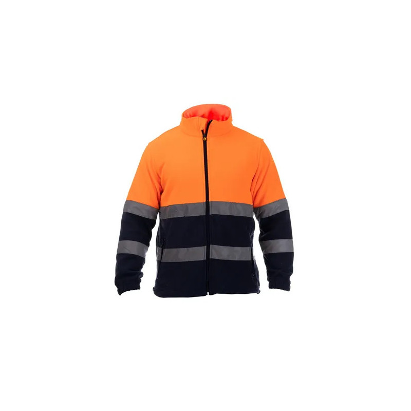 High Visibility Two-Tone Fleece Jacket - Planet