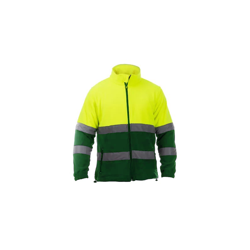 High Visibility Two-Tone Fleece Jacket - Planet