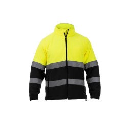 High Visibility Two-Tone Fleece Jacket - Planet