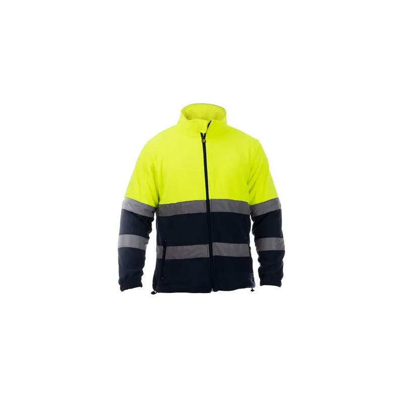 High Visibility Two-Tone Fleece Jacket - Planet
