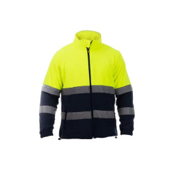High Visibility Two-Tone Fleece Jacket - Planet