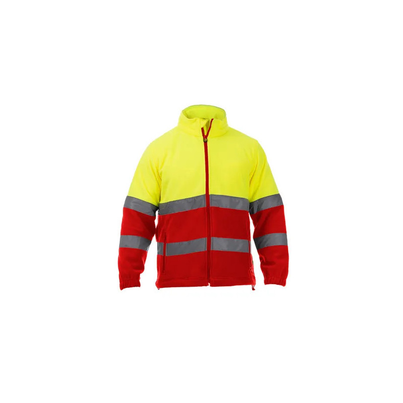 High Visibility Two-Tone Fleece Jacket - Planet
