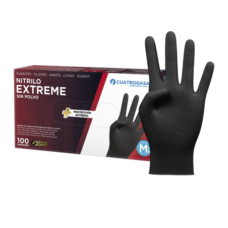 Luvas Extreme Nitrilo Preto