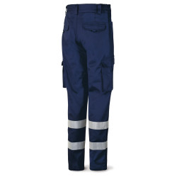 Cotton Trousers with Reflective Strips