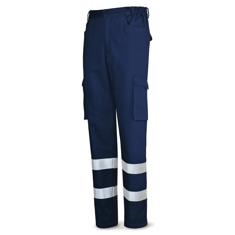 Calças 100% Algodão com Faixas Refletoras - 488PCRTOPAM