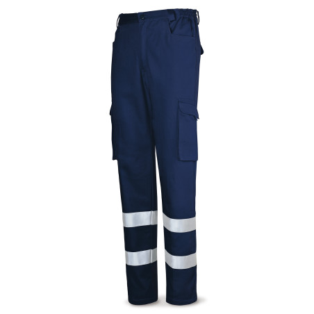 Calças 100% Algodão com Faixas Refletoras - 488PCRTOPAM