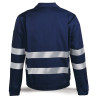 Jacket with reflective stripes, 100% cotton - 488CCRTOPAM