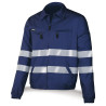 Jacket with reflective stripes, 100% cotton - 488CCRTOPAM