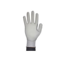 Polyester and polyurethane mechanical glove - 10 pairs