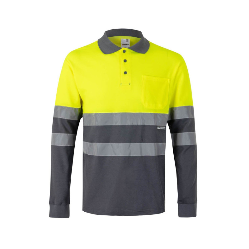 High Visibility Polo Shirt with Long Sleeve