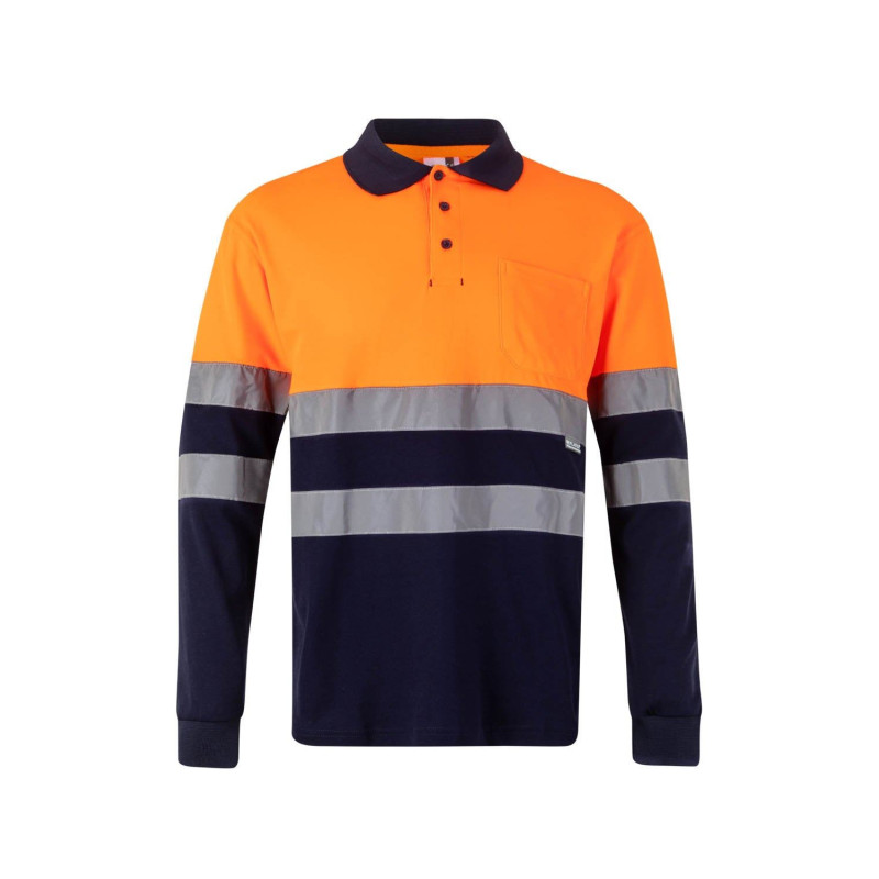 High Visibility Polo Shirt with Long Sleeve