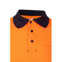 High Visibility Polo Shirt with Long Sleeve