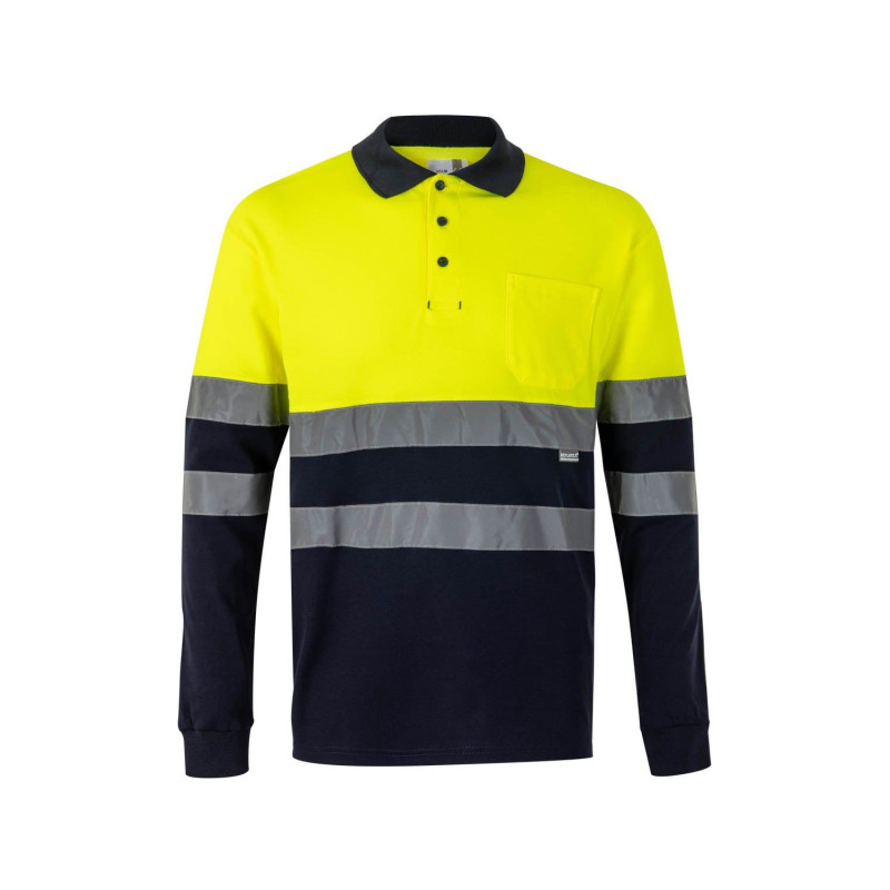 High Visibility Polo Shirt with Long Sleeve