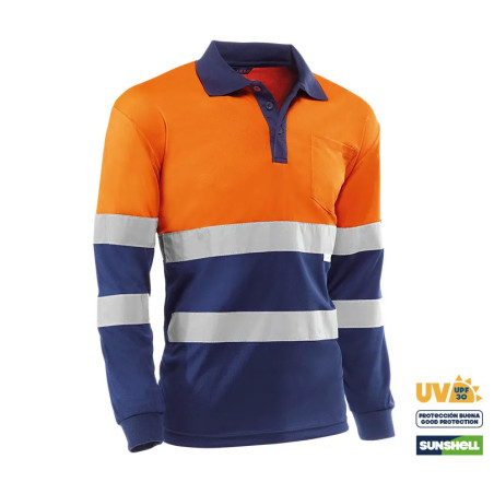 High Visibility Polo Shirt with Long Sleeves