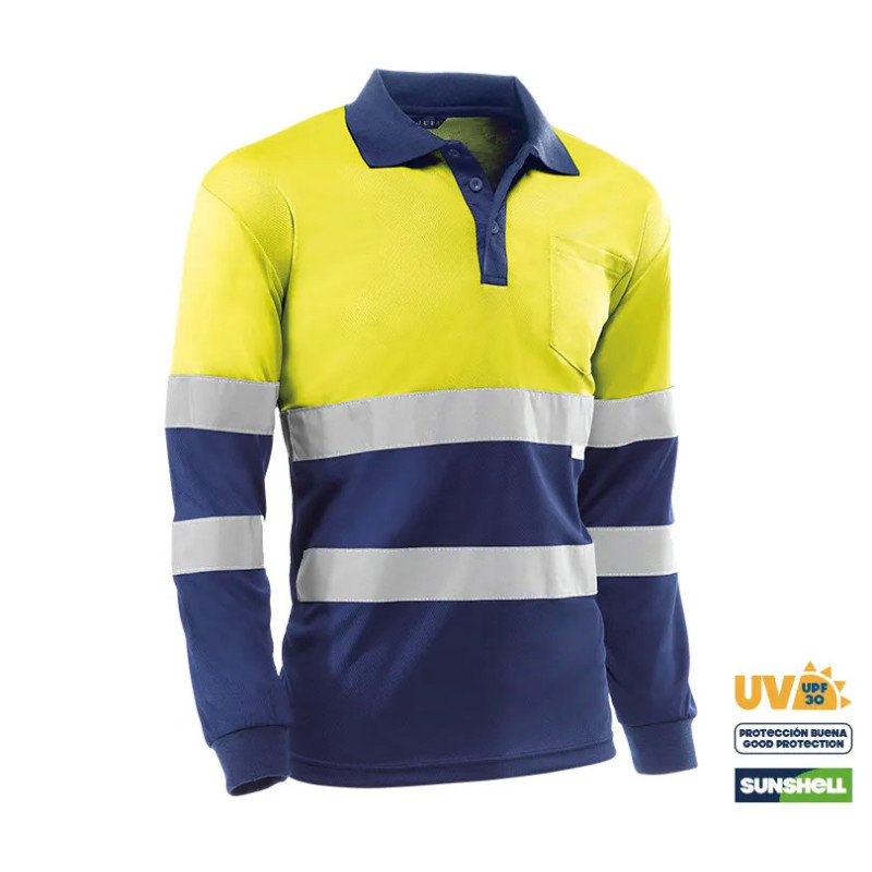 High Visibility Polo Shirt with Long Sleeves