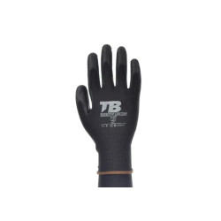Polyester and polyurethane mechanical glove - 10 pairs