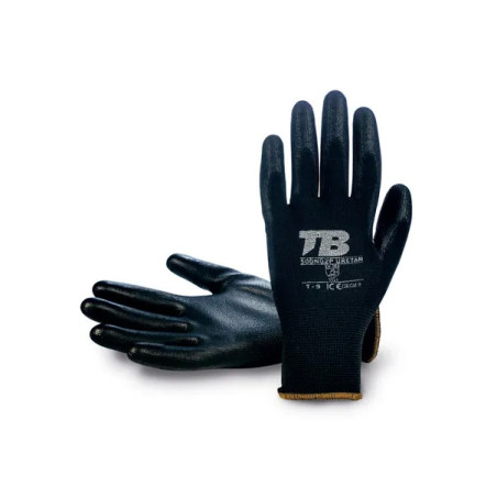 Polyester and polyurethane mechanical glove - 10 pairs